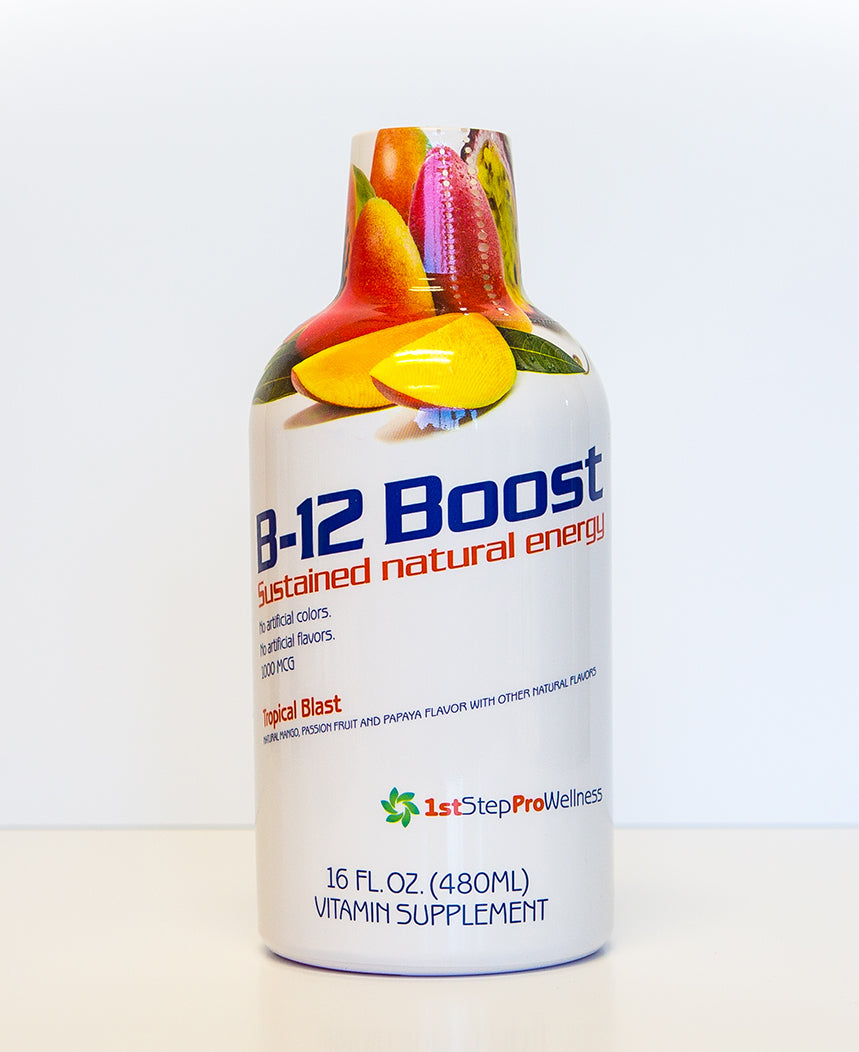 Liquid Vitamin B12 in Tropical Blast Flavor; 1st Step ProWellness