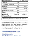 Vitamin D3 Mixed Berry Supplement Panel; 1st Step ProWellness